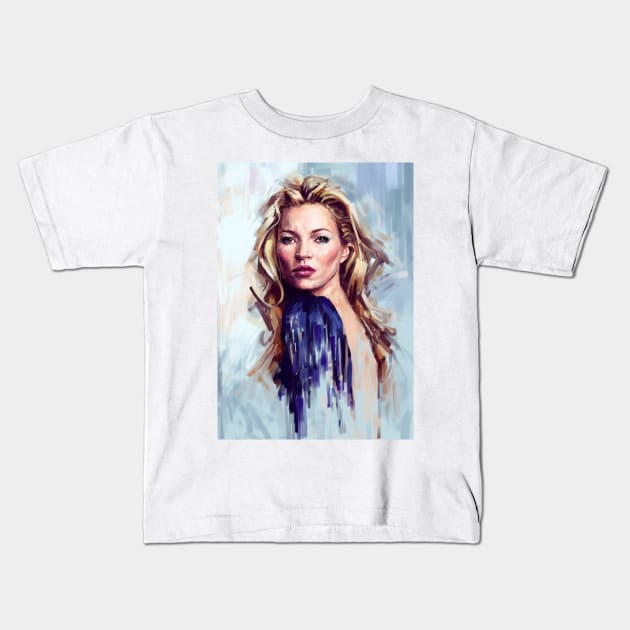 Kate Moss Kids T-Shirt by dmitryb1